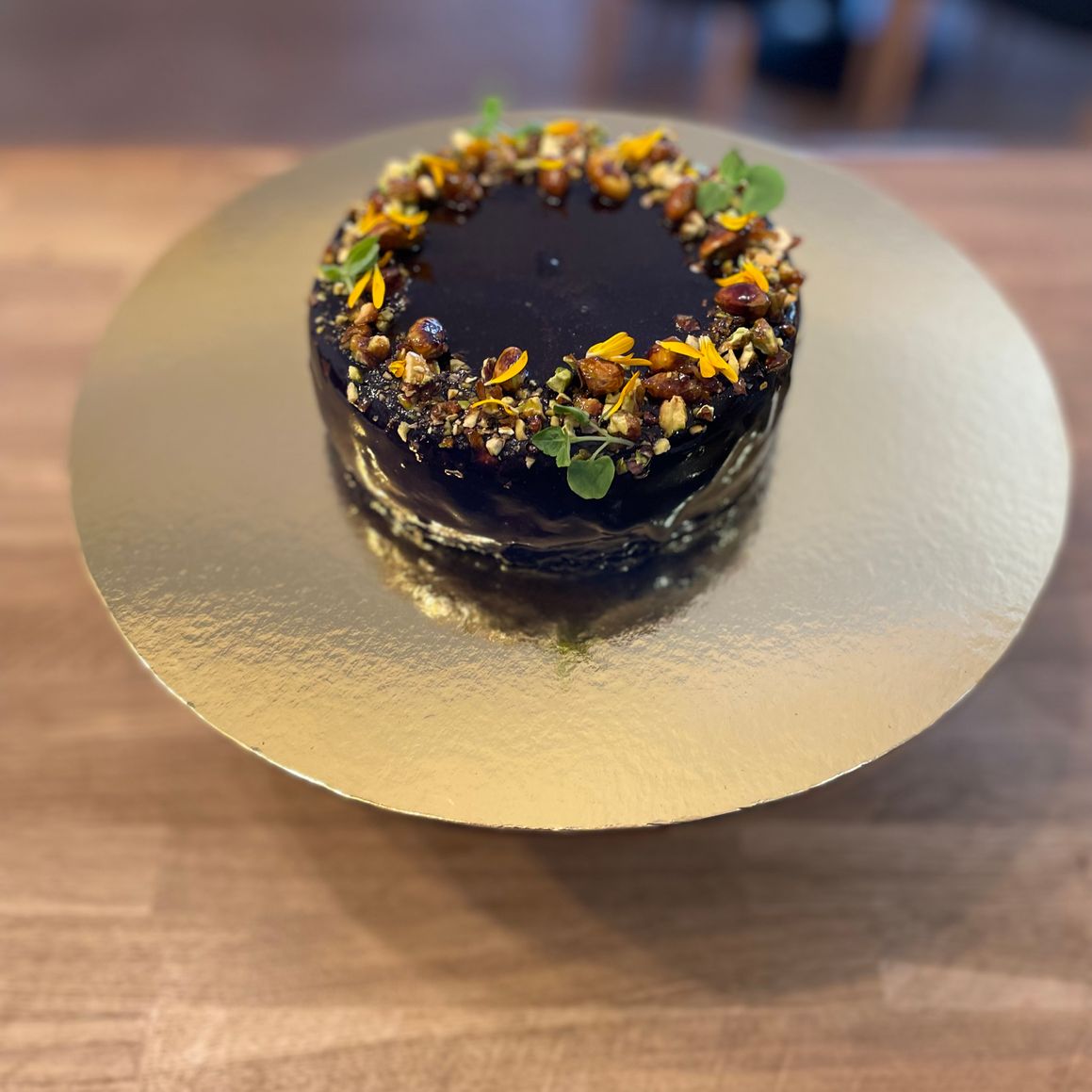 Gâteau d'anniversaire chocolat/pistache