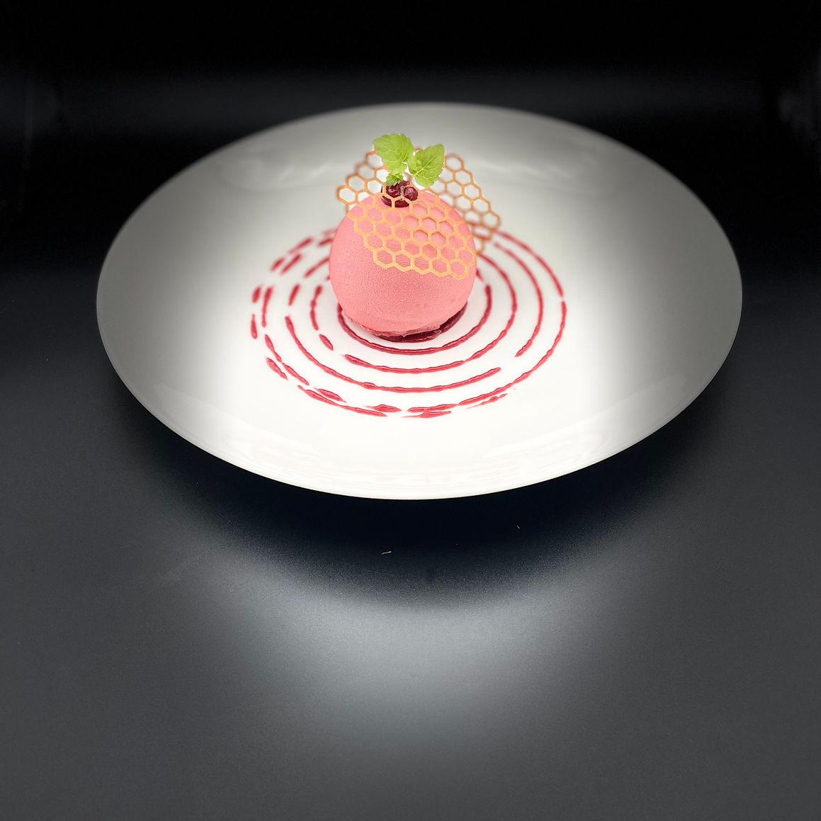 Sphère fraise/cassis