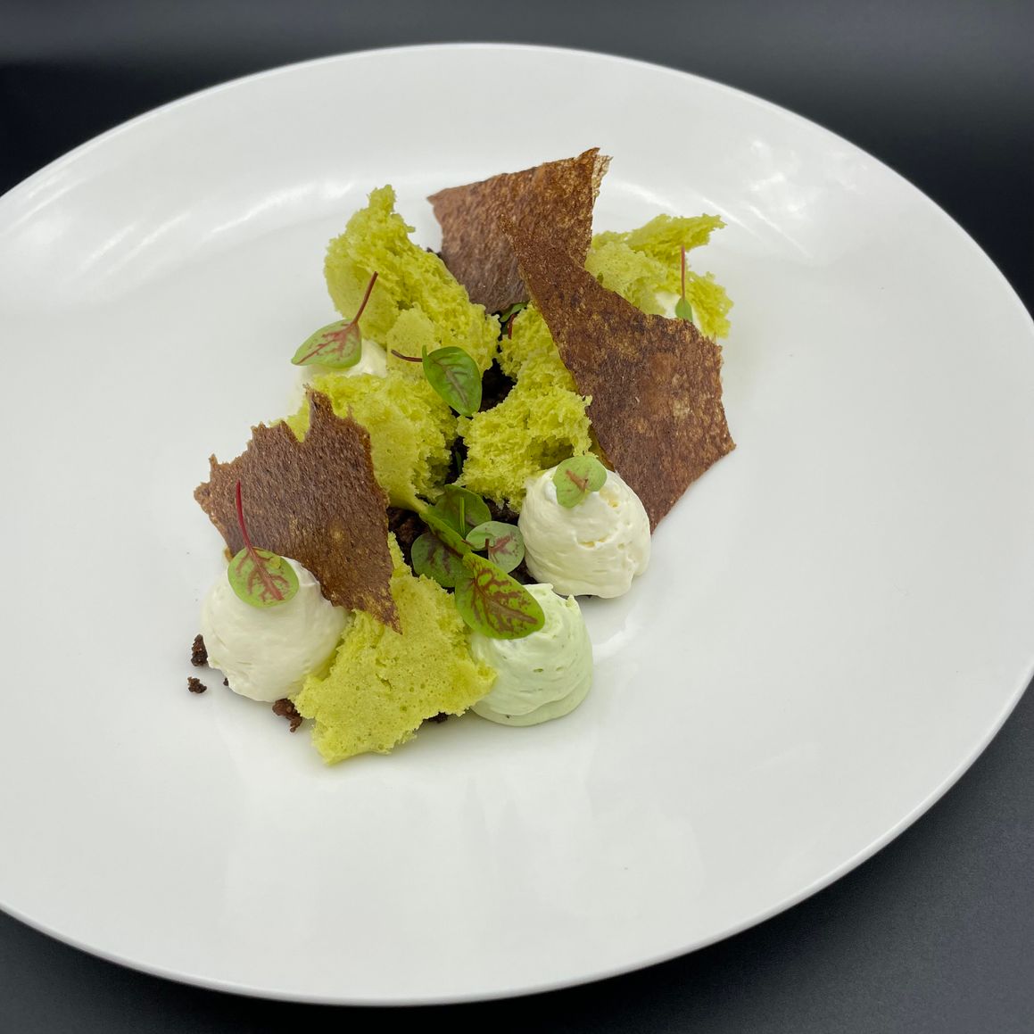 Pistache, chocolat blanc
